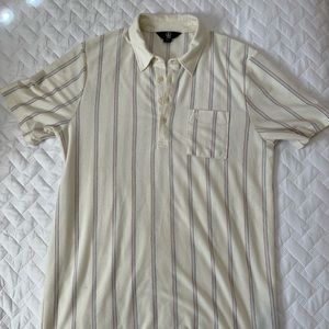 Volcom polo off white with stripes